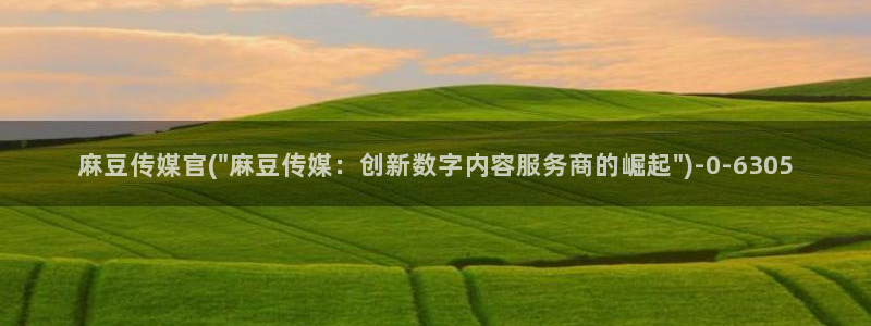 m麻豆：麻豆传媒官(\